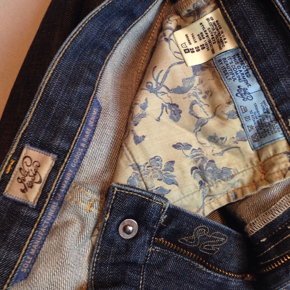 GOLD SIGN STRAIGHT JEANS STRETCH CONFY MADE IN USA - Picture 2 of 4